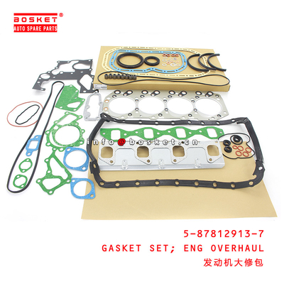 5-87812913-7 Engine Overhaul Gasket Set For ISUZU NHR 5878129137