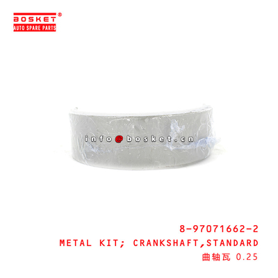 8-97071662-2 Standard Crankshaft Metal Kit For ISUZU NPR 8970716622