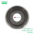 5-87220093-0 Truck Chassis Parts Front Brake Drum 5872200930 For ISUZU QKR-LHD