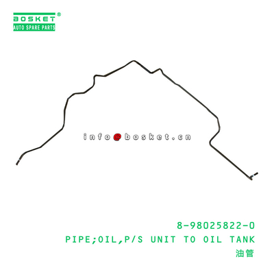 8-98025822-0 Truck Chassis Parts Power Steering Unit To Oil Tank Oil Pipe 8980258220 For ISUZU NPR