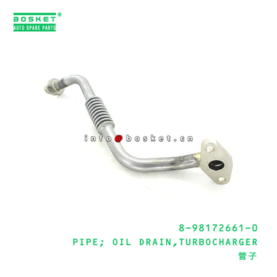 8-98172661-0 Turbocharger Oil Drain Pipe 8981726610 For ISUZU FRR FTR