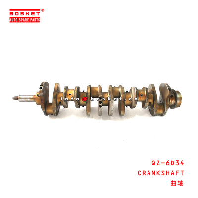 QZ-6D34 Isuzu Engine Parts Crankshaft For 6D34