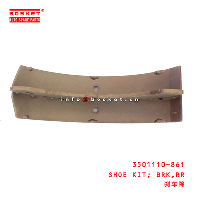 3501110-861 Rear Brake Shoe Kit For ISUZU NKR77 P600 3501110-861