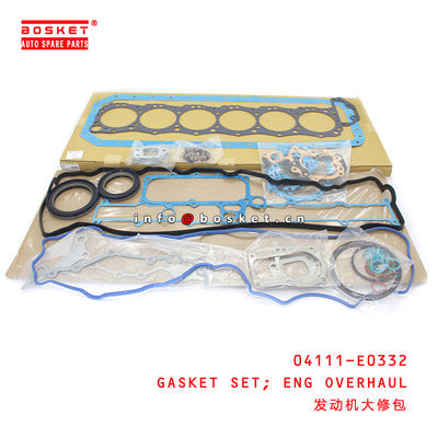 04111-E0332 Engine Overhaul Gasket Set Suitable for ISUZU HINO500 J08E
