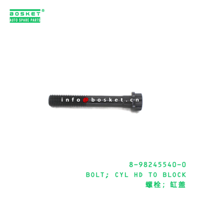 8-98245540-0 Cylinder Head To Block Bolt suitable for ISUZU  6WG1 8982455400