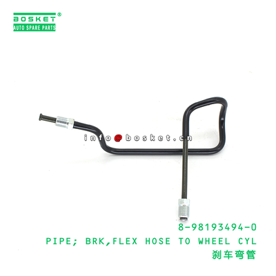8-98193494-0 PIPE; BRK,FLEX HOSE TO WHEEL CYL suitable for ISUZU 8981934940