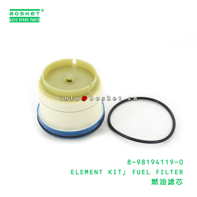 8-98194119-0 Fuel Filter Element Kit for ISUZU NKR77 4KH1 with 3 Months Warranty and Small Quantity Accepted