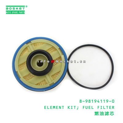 8-98194119-0 Fuel Filter Element Kit for ISUZU NKR77 4KH1 with 3 Months Warranty and Small Quantity Accepted