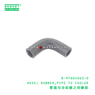 8-97604063-0 HOSE; RUBBER,PIPE TO COOLER suitable for ISUZU VC46 6UZ1 8976040630