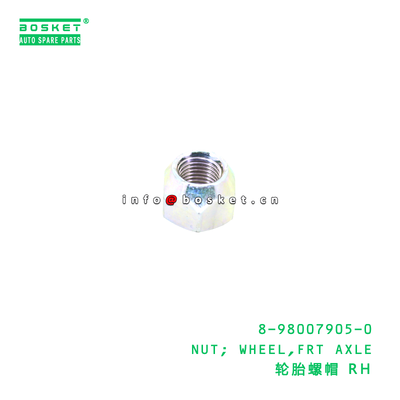 8-98007905-0 NUT; WHEEL,FRT AXLE suitable for ISUZU NKR55 FRT RR 4JB1 8980079050