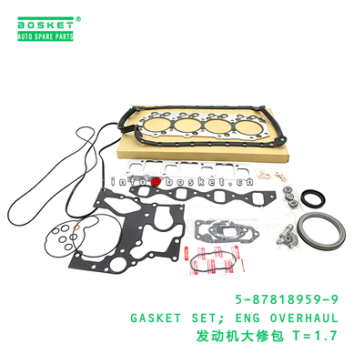 5-87818959-9 GASKET SET; ENG OVERHAUL suitable for ISUZU NKR55 4JB1 5878189599