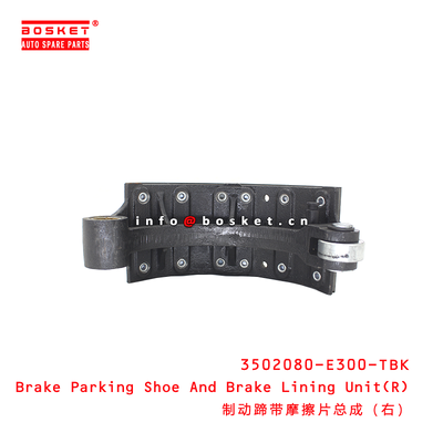 3502080-E300-TBK Brake Parking Shoe And Brake Lining Unit(R) suitable for JAC N80 N90