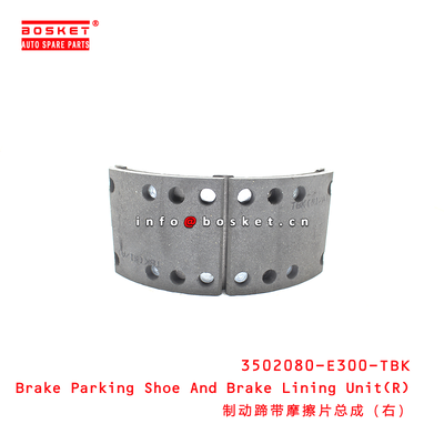 3502080-E300-TBK Brake Parking Shoe And Brake Lining Unit(R) suitable for JAC N80 N90