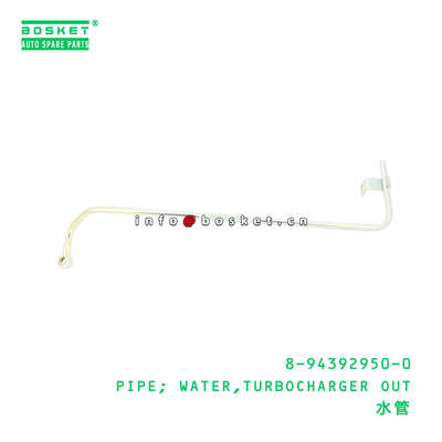 8-94392950-0 PIPE; WATER,TURBOCHARGER OUT suitable for ISUZU   8943929500