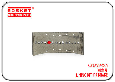 5-87831692-0 5878316920 Isuzu Brake Parts Rear Brake Lining Kit For 700P NKR