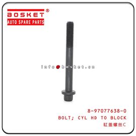 8-97077638-0 8970776380 Isuzu Engine Parts Cylinder Head To Block Bolt For  4HK1 4HF1 NPR66