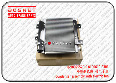 Isuzu 700P 4HK1 Condenser Assembly With Electric Fan 8980255200 8100610P301 8-98025520-0 8100610-P301