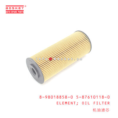 8-98018858-0 5-87610118-0 Oil Filter Element 8980188580 5876101180 For ISUZU NKR NPR 4JJ1