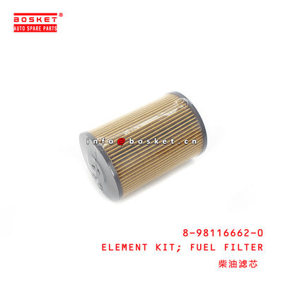 8-98116662-0 Isuzu Engine Parts Fuel Filter Element Kit 8981166620 6WG1