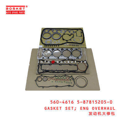 560-4616 5-87815205-0 Engine Overhaul Gasket Set 5604616 5878152050 For ISUZU NPR 4HE1