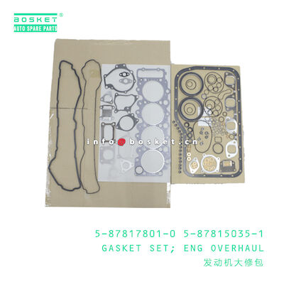 5-87817801-0 5-87815035-1 Engine Overhaul Gasket Set 5878178010 5878150351 For ISUZU XD 4HK1