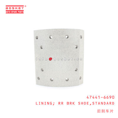 47441-6690 Hino Truck Parts Standard Rear Brake Shoe Lining