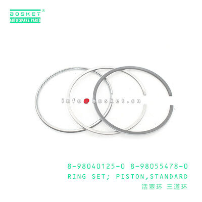 8-98040125-0 8-98055478-0 Standard Piston Ring Set 8980401250 8980554780 For ISUZU 700P 4HK1 4HG1