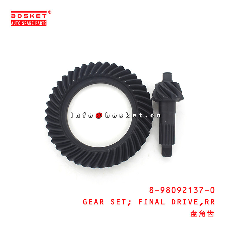 8-98092137-0 Truck Chassis Parts Rear Final Drive Gear Set 8980921370 For ISUZU NKR