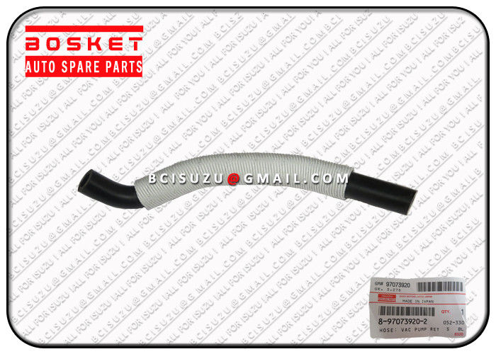 NKR77 4JH1 Isuzu Engine Parts  Hose Of Vac Pump Return 8970739202 8-97073920-2