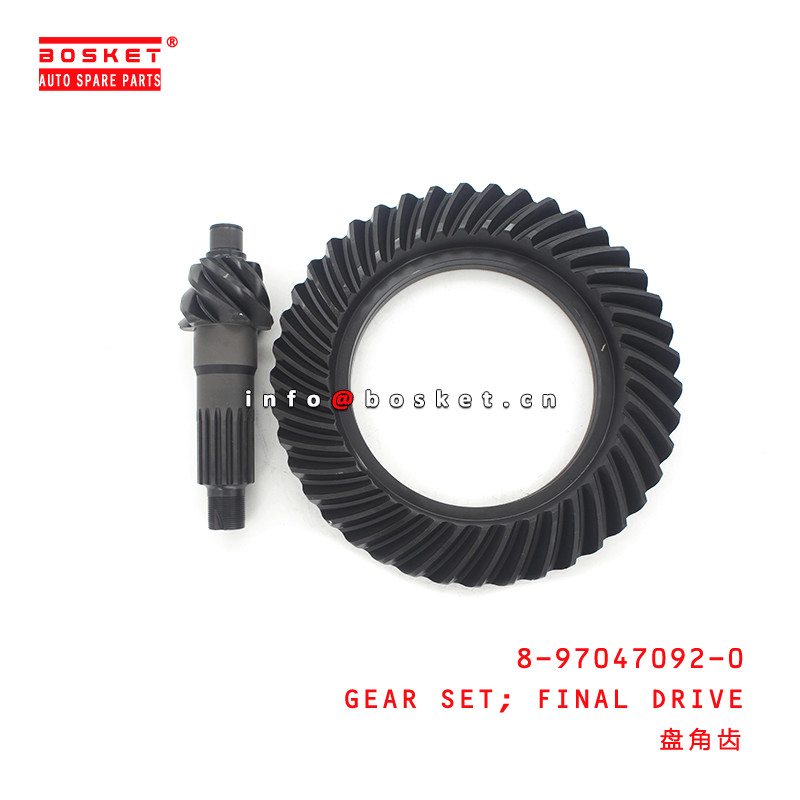 8-97047092-0 Final Drive Gear Set 8970470920 Suitable for ISUZU NPR