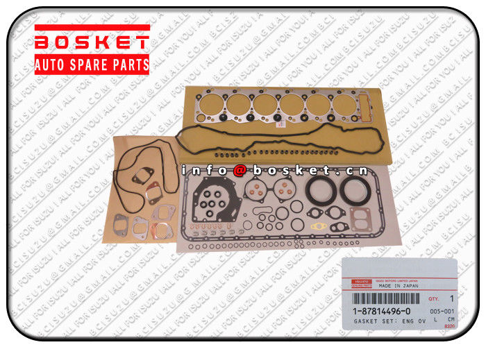 Custom Isuzu FVR Parts  Engine Overhaul Gasket Set For ISUZU XE FVR34 6HK1 1878144960 1878123160