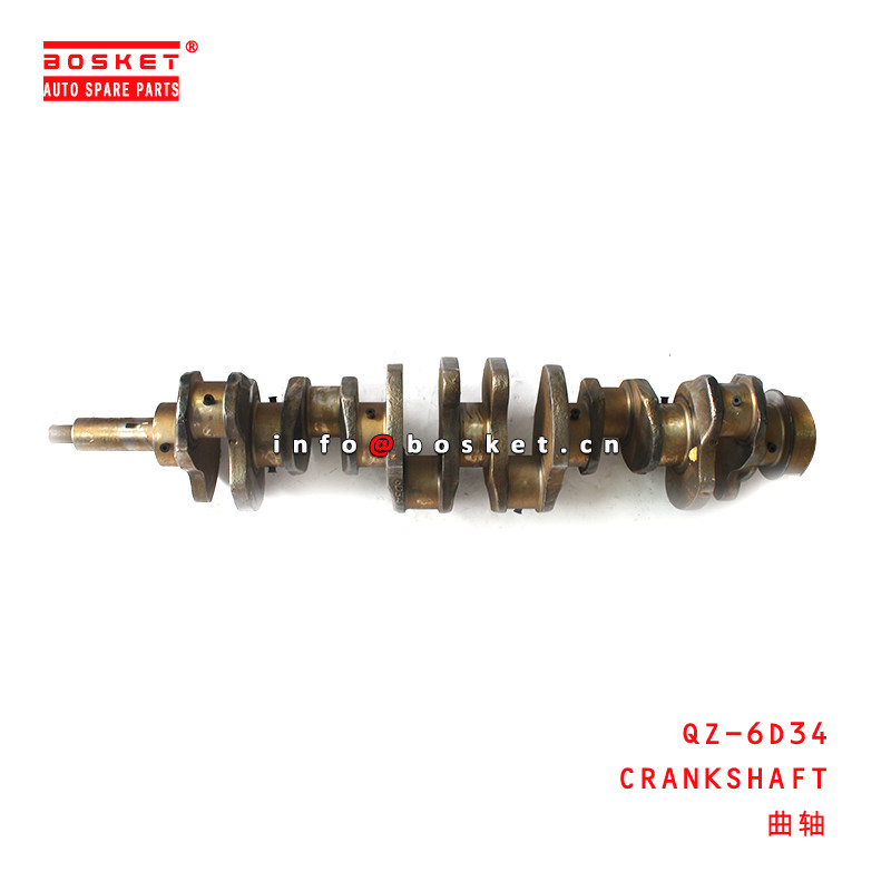 QZ-6D34 Isuzu Engine Parts Crankshaft For 6D34