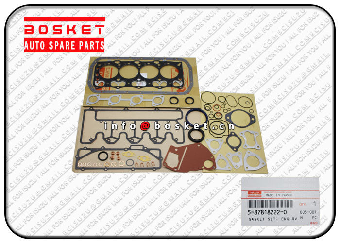 Engine Overhaul Gasket Set , Isuzu Cylinder Gasket Set 5-87818222-0 5878182220