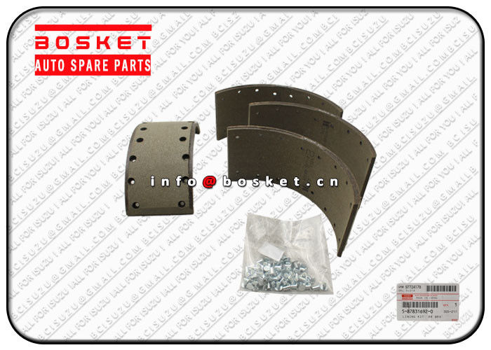 5878316922 5-87831692-2 Isuzu Brake Parts Rear Brake Lining Kit For NQR75 4HK1