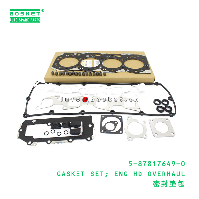 Isuzu NLR 4JJ1-TCS Engine Head Overhaul Gasket Set 5878176490 for ISUZU Truck Parts