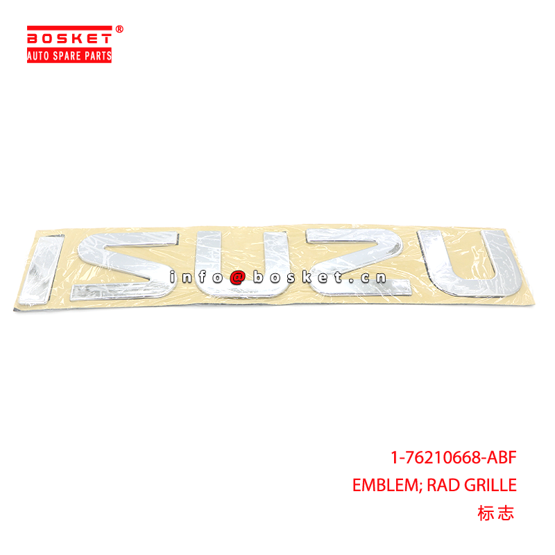 1-76210668-ABF Emblem Grille Emblem Suitable for ISUZU CXZ81 FVZ34 with 1PCS Pack Quantities and 3 Months Warranty