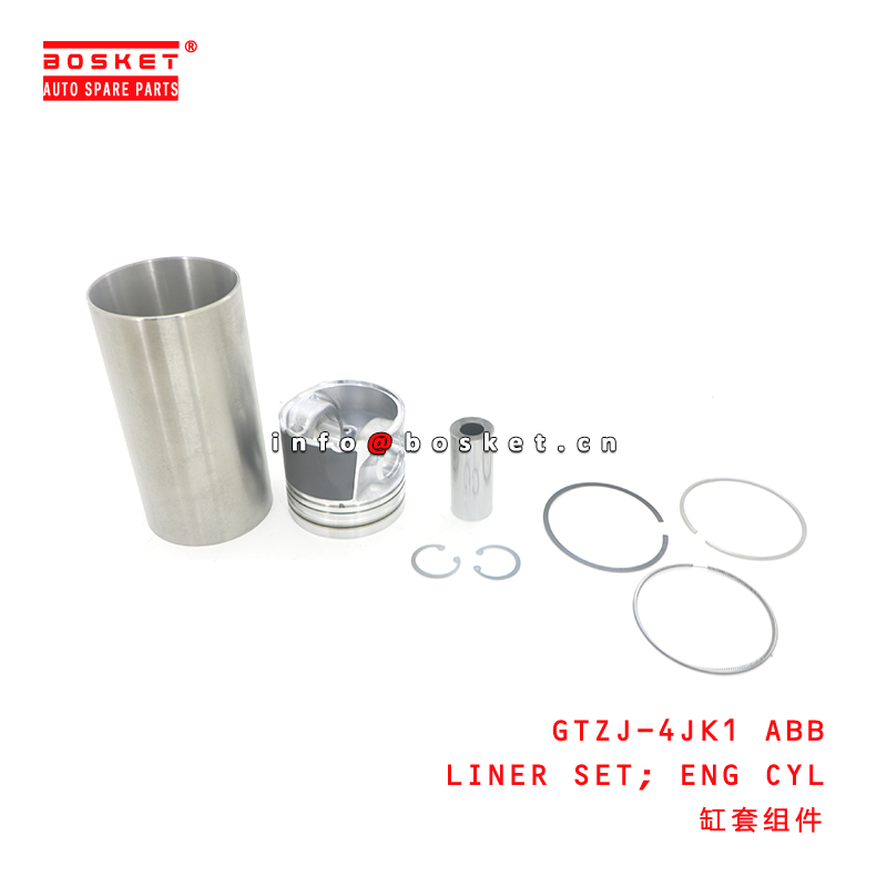 GTZJ-4JK1 ABB Liner Set Engine Cylinder Liner Compatible with ISUZU 4JK1 with 3 Months Warranty