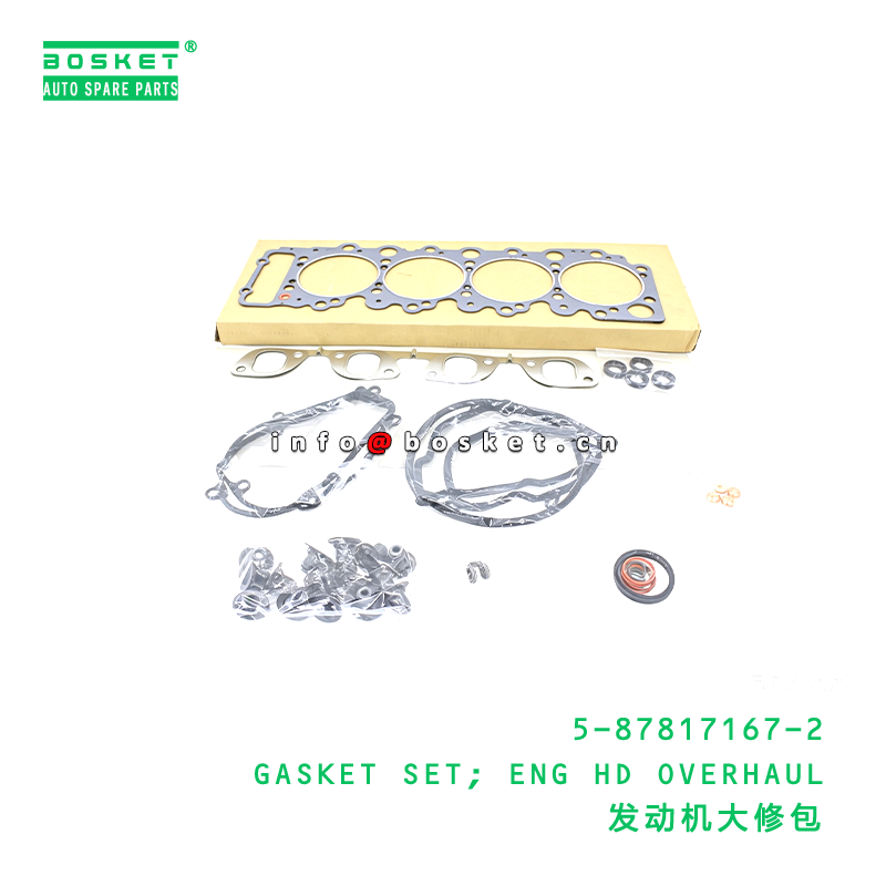 5-87817167-2 GASKET SET; ENG HD OVERHAUL suitable for ISUZU   5878171672