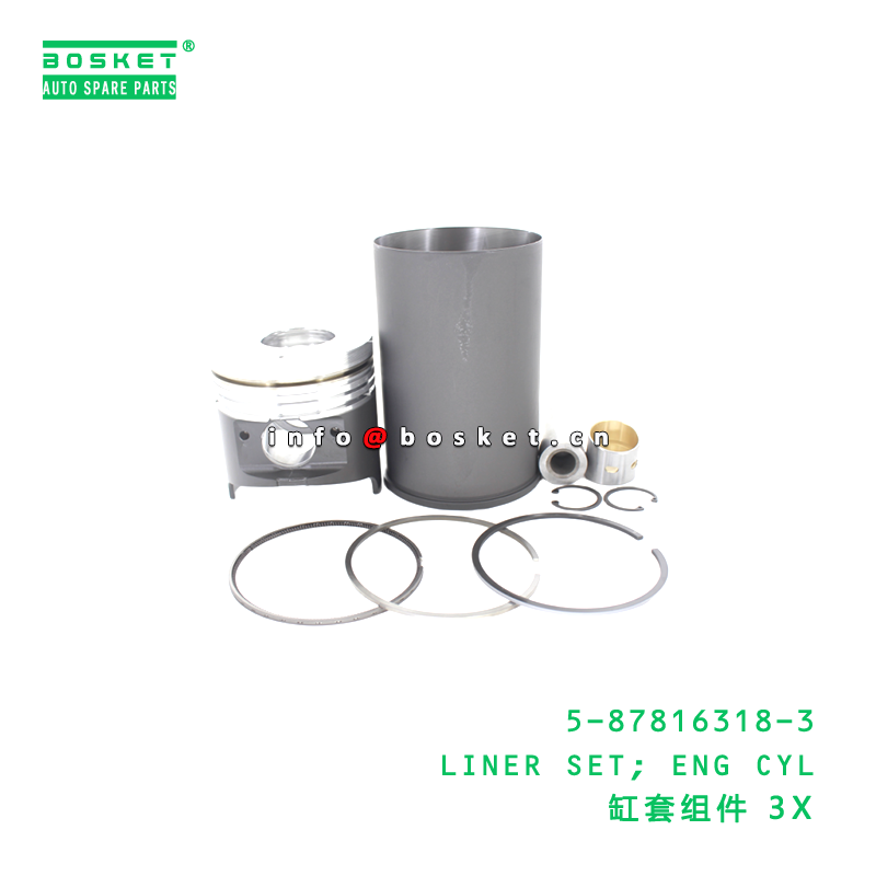 5-87816318-3 LINER SET ENG CYL suitable for ISUZU  4HG1T 5878163183