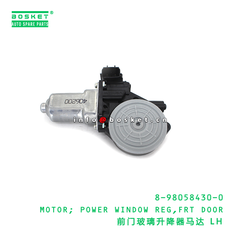 8-98058430-0 MOTOR; POWER WINDOW REG,FRT DOOR suitable for ISUZU VC46 4HG1 6UZ1 8980584300