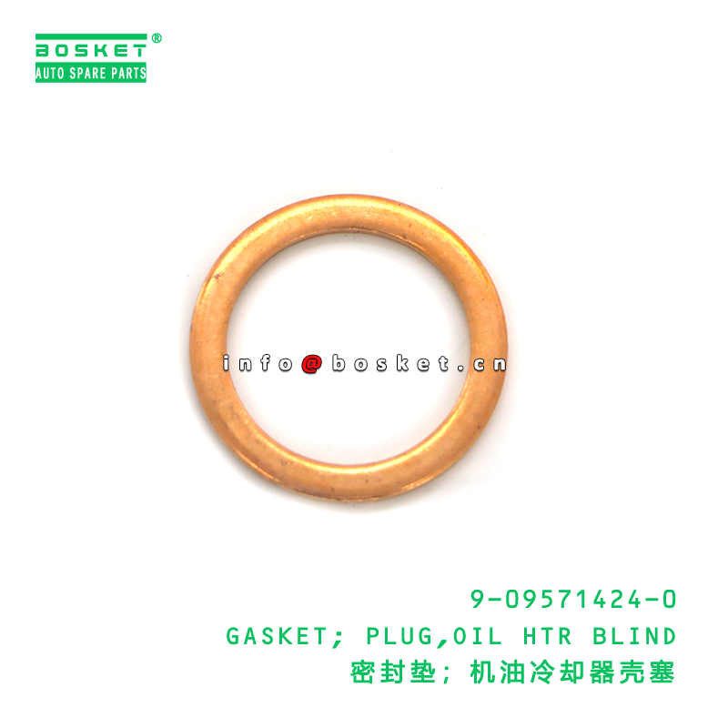 9-09571424-0 GASKET; PLUG,OIL HTR BLIND suitable for ISUZU 9095714240