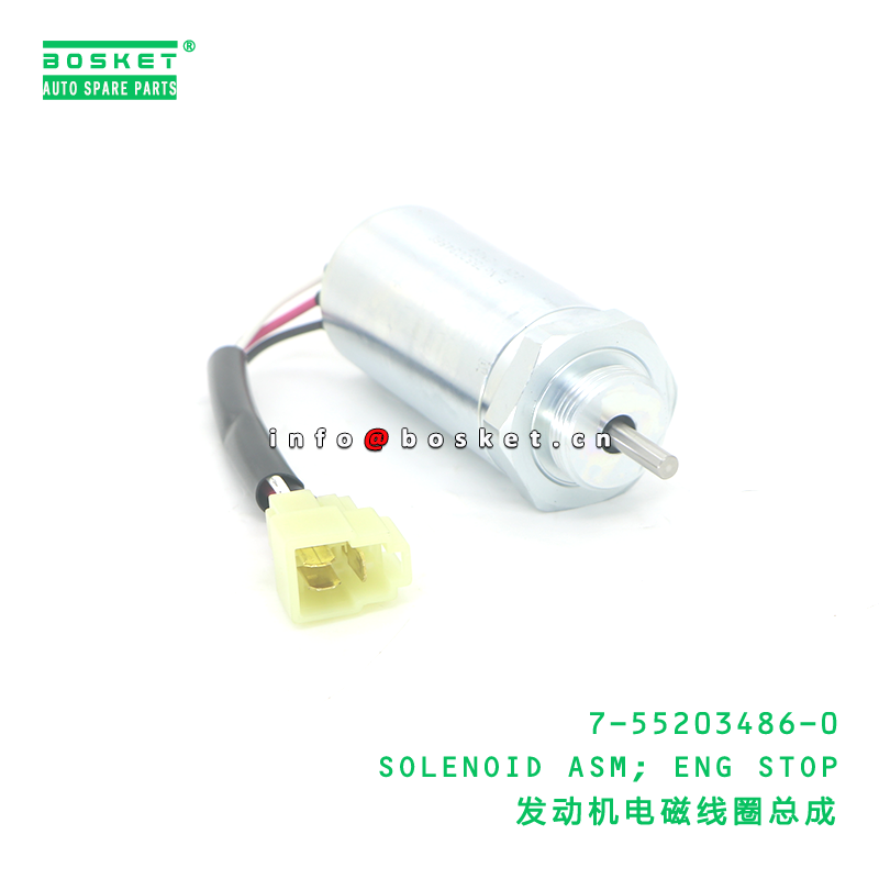 7-55203486-0 SOLENOID ASM; ENG STOP suitable for ISUZU 7552034860