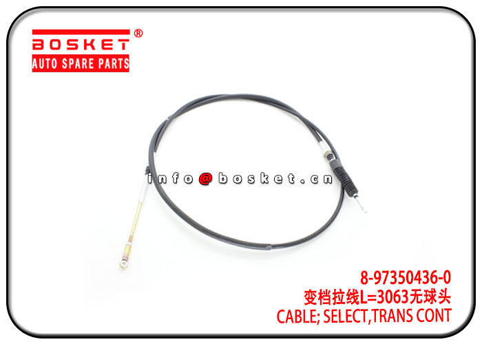 ISUZU 4HG1 NPR MYY6P MYY5T 8-97350436-0 8973504360 Transmission Control Select Cable