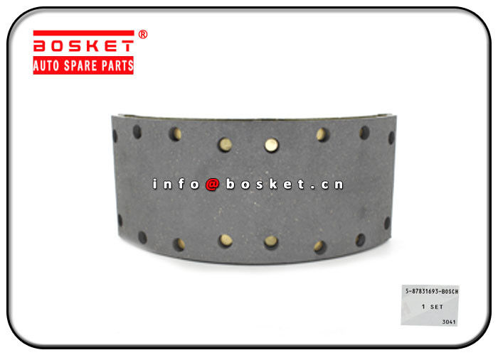 5-87831693-0 5878316930 Isuzu Brake Parts / Rear Brake Shoe Kit For 4HK1 NPR 700P