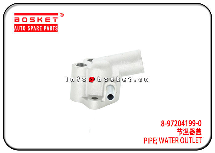 4JB1TC NKR55 Isuzu Engine Parts Water Outlet Pipe 8-97204199-0 8972041990