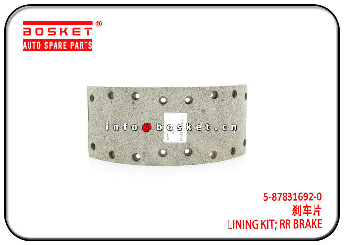 5-87831692-0 5878316920 Isuzu Brake Parts Rear Brake Lining Kit For 700P NKR