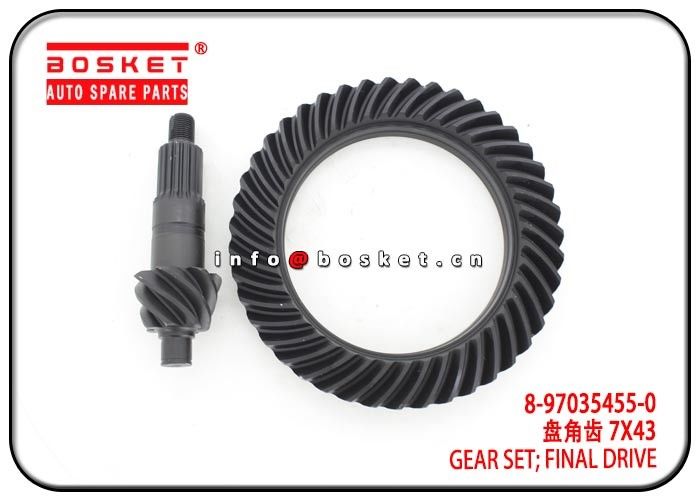 8-97035455-0 8970354550 Final Drive Gear Set For ISUZU 4HF1 NPR66