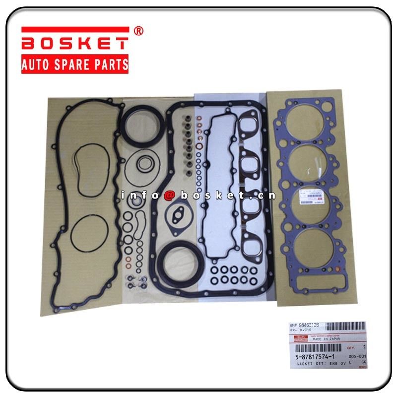 5878175741 5878139521 Engine Overhaul Gasket Set For Isuzu 4HG1-N NPR 5-87817574-1 5-87813952-1