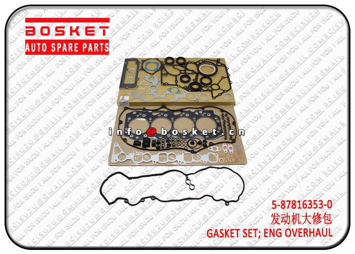 Isuzu 4JJ1T  Engine Overhaul Gasket Set 5878163530 5-87816353-0