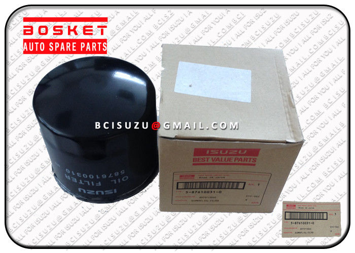 Nqr66 Elf 4hk1 Steel Truck Oil Filter Isuzu Replacement Parts 5876100310 8971482700